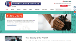 Desktop Screenshot of perthsecurityservices.com.au